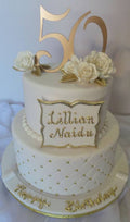 Golden Anniversary Celebration Cake