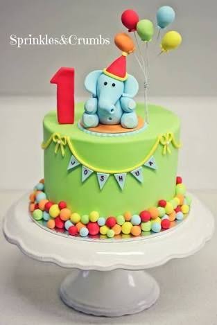 Cute Animal Theme Cake