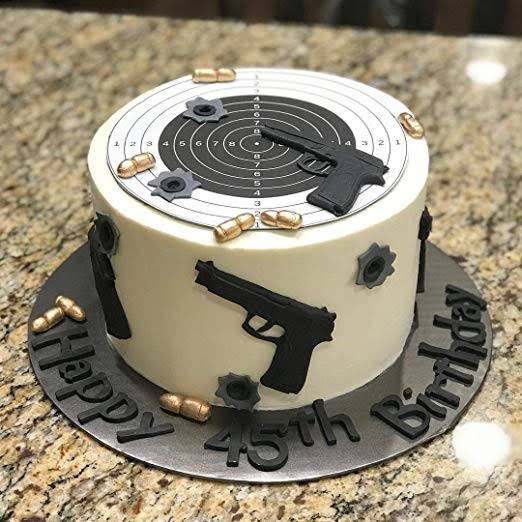 Party Champion Gun Cake Decor