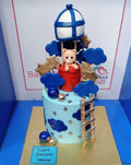 Blue Teddy Baby Cake