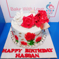 Romantic Love Anniversary Cake