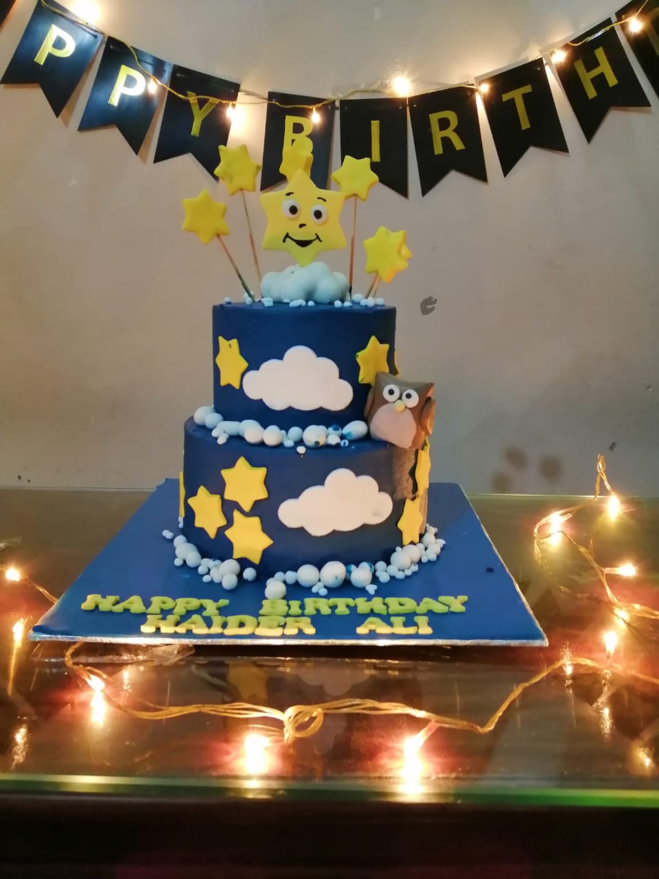 Baby Boy Celebration Cake