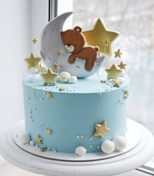 Blue Sky Baby Cake