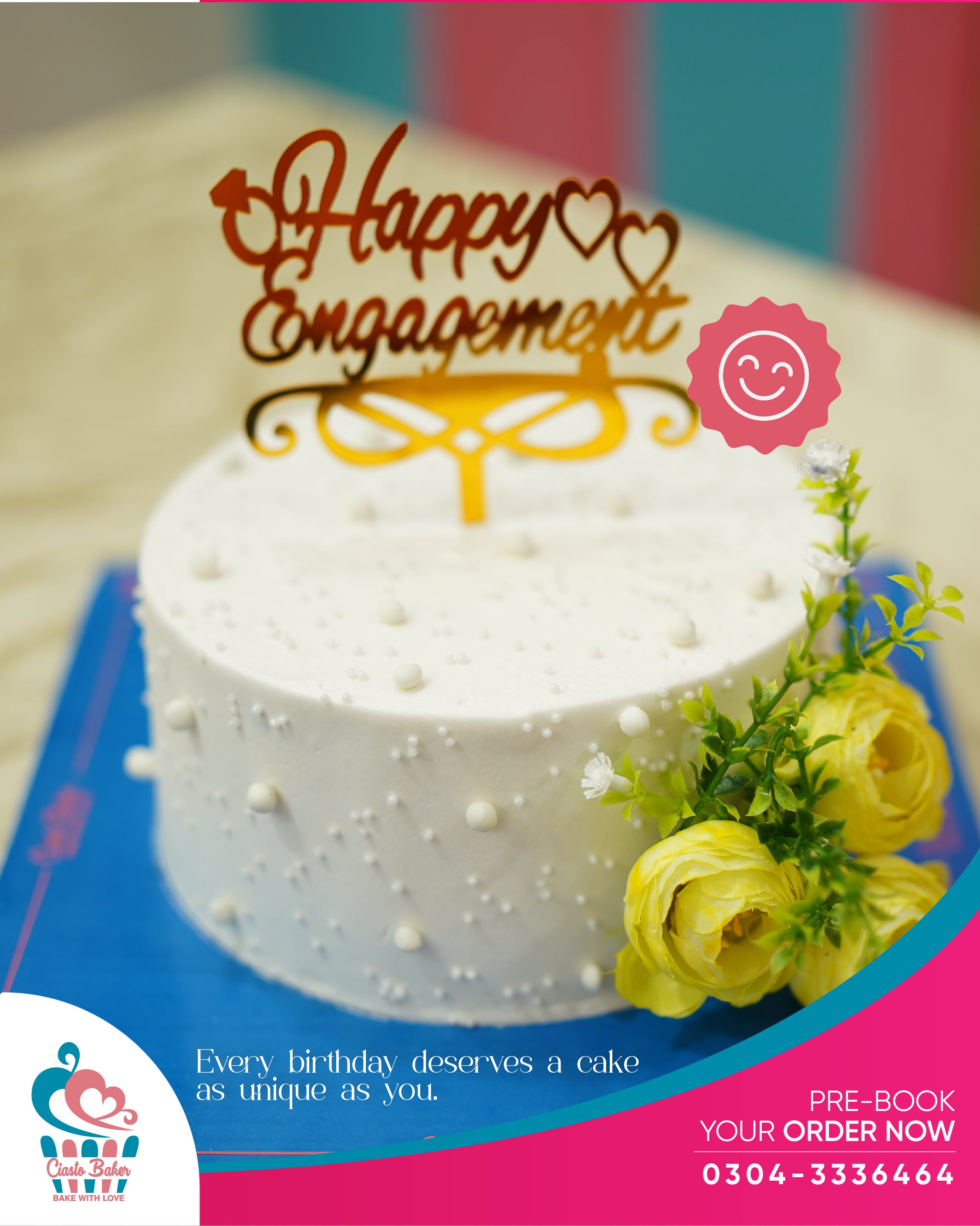 Elegant Silver Jubilee Cake