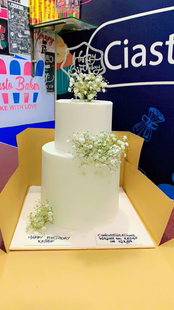 Personalized Engagement Cake Charm