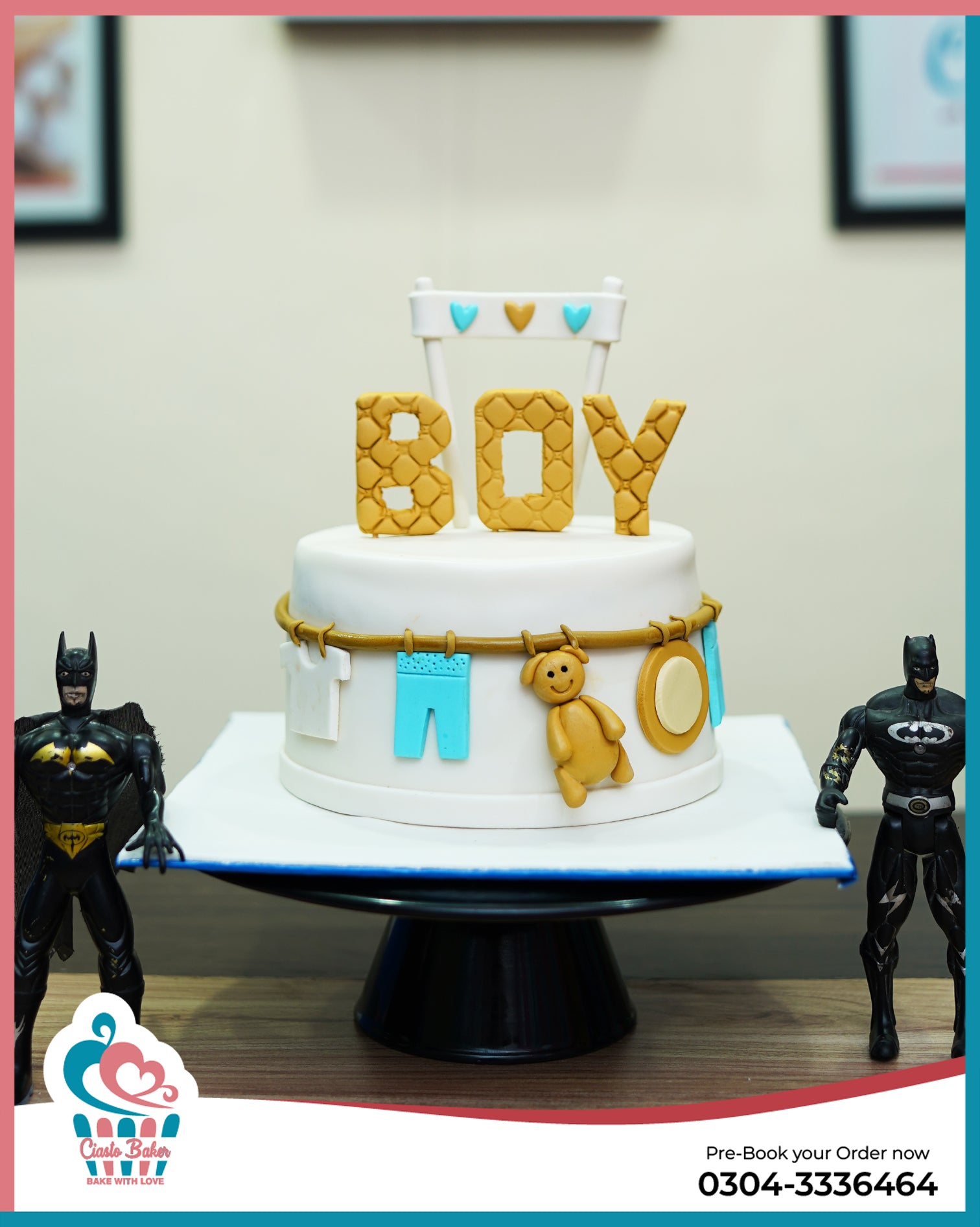 Cute Baby Boy Birthday Cake
