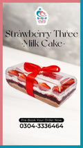 Creamy Strawberry Three Milk Cake