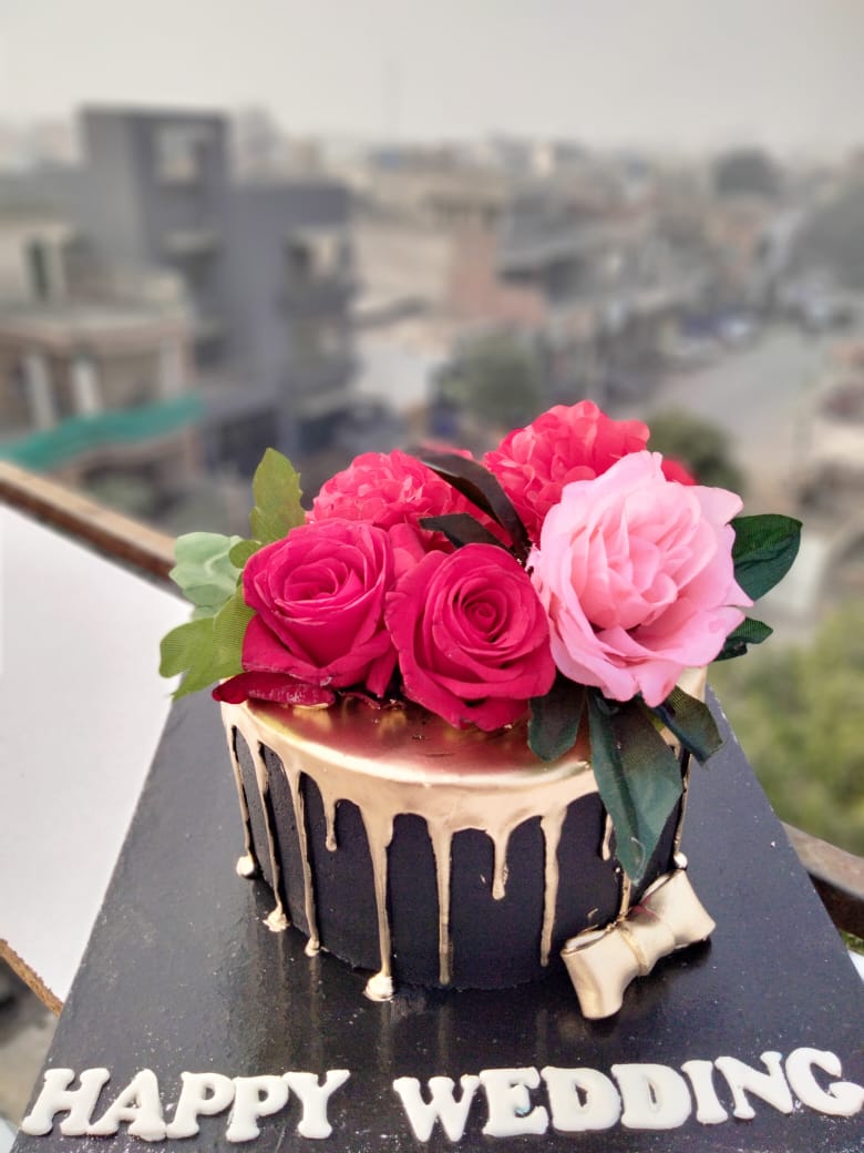 Custom Name Engagement Cake Topper