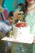 Ring Ceremony Cake Topper Elegant Style