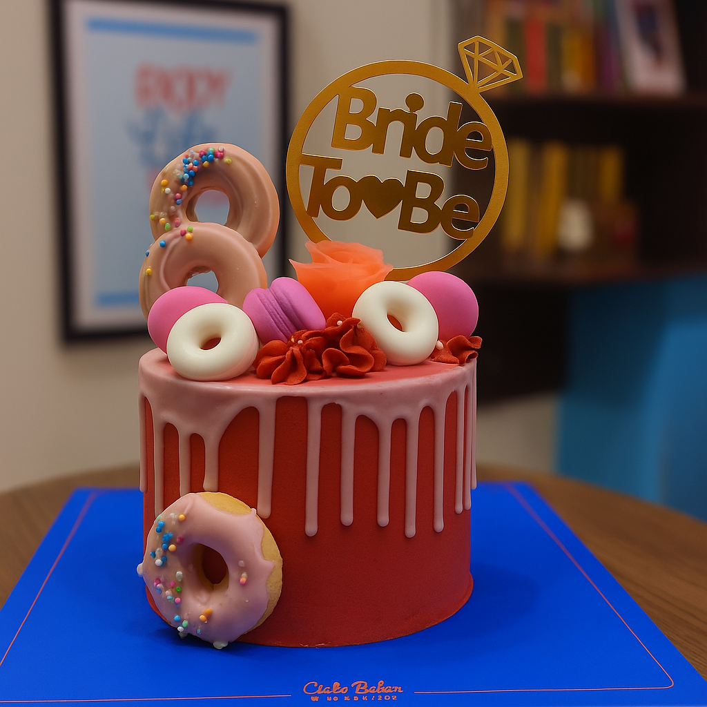 Rose Gold Bride To Be Cake